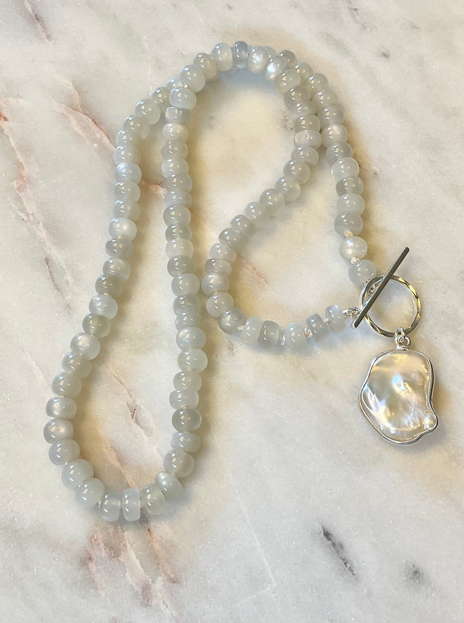 Freshwater Pearl Moonstone Necklace