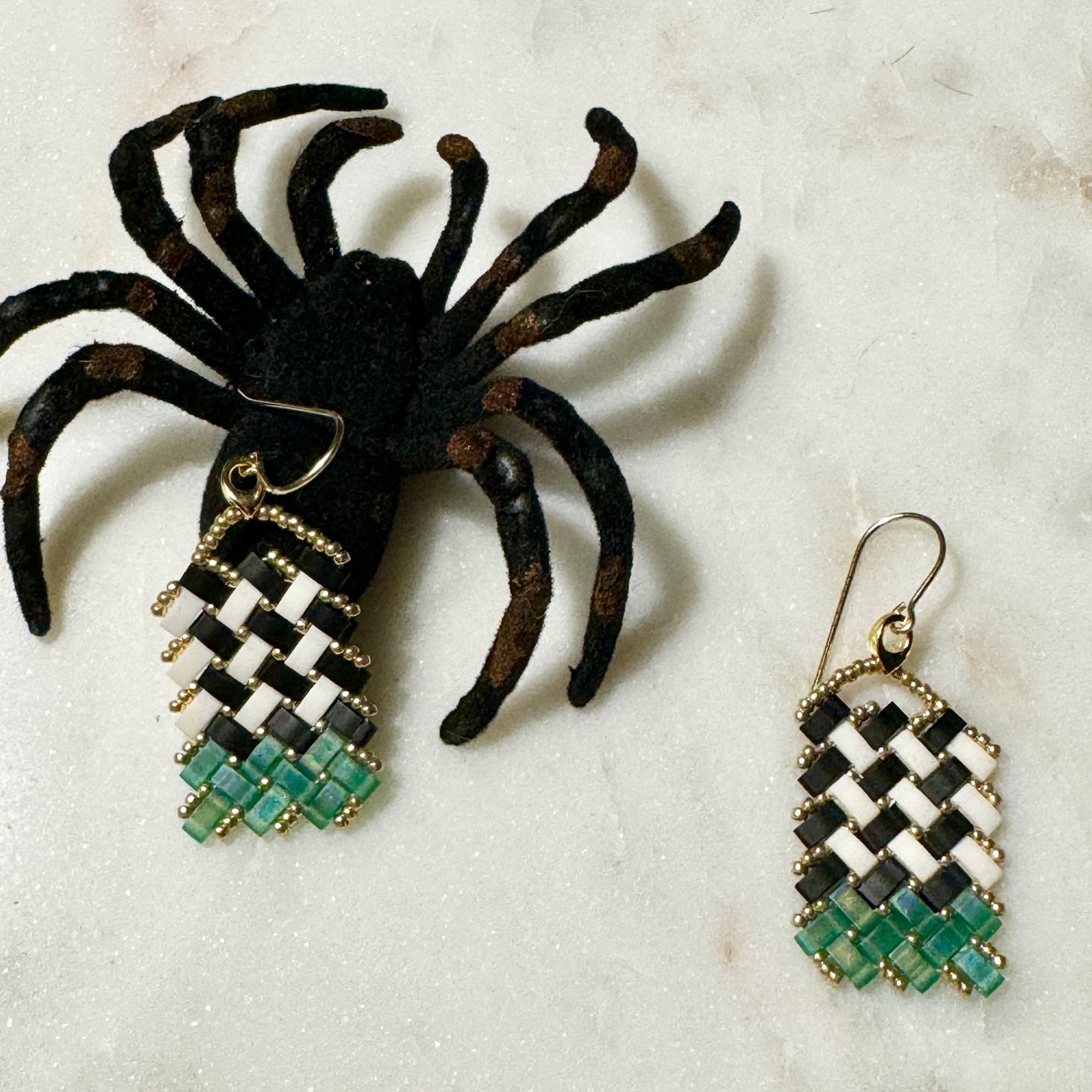 Halloween Tila Earrings!