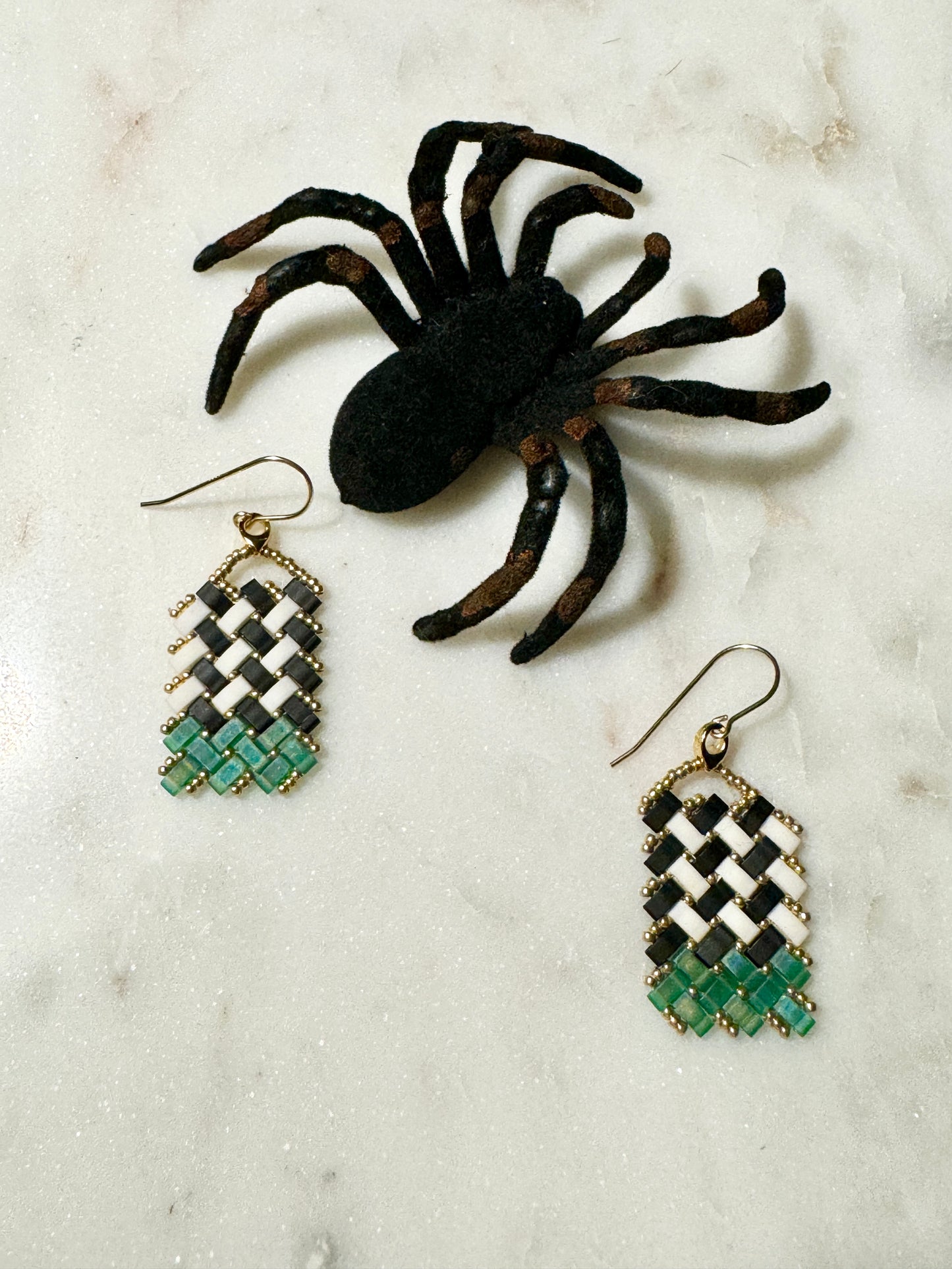 Halloween Tila Earrings!